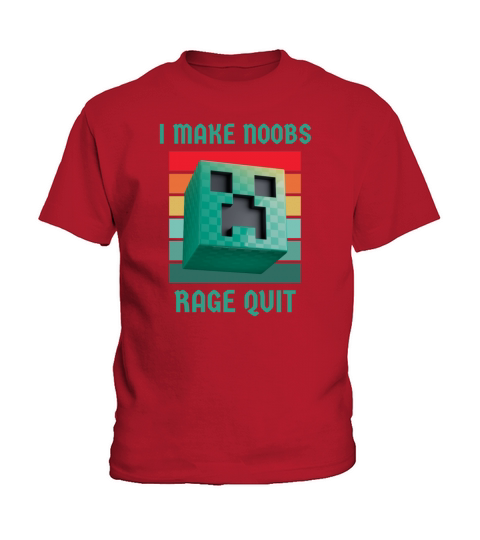Retro vintage I make noobs rage quit Kids T-Shirt
