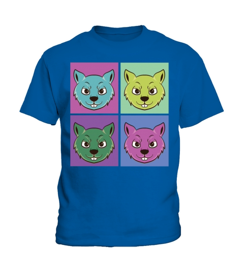 Squirrel Acorn Retro Vintage Kids T-Shirt