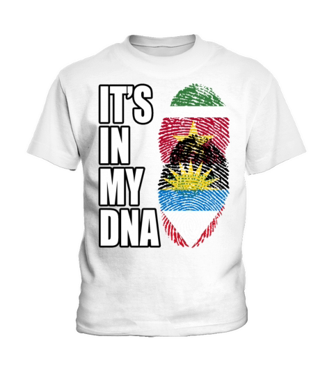 Surinamese And Antiguan Vintage Heritage DNA Flag Kids T-Shirt