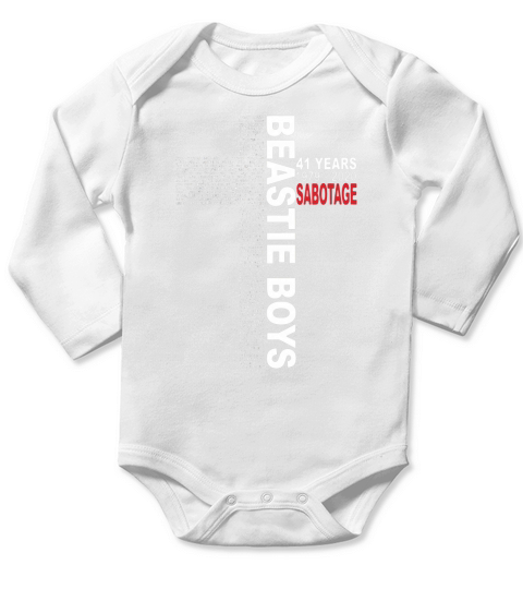 Cross Beastie Boys 41 years 1979-2020 Sabotage shirt Long Sleeve Baby One-Piece