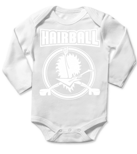 hairball band guitar Logo Long Sleeve Baby One-Piece