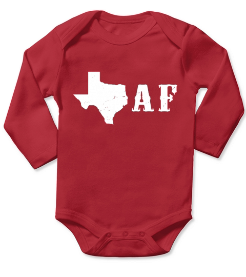 Texas AF Long Sleeve Baby One-Piece