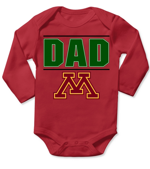 University Of Minnesota Proud Dad Parents Day 2020 Long Sleeve Baby One-Piece