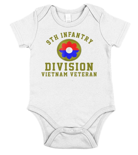 9th Infantry Division Vietnam Veteran Shirt - Trucker Cap Short Sleeve Baby One-Piece