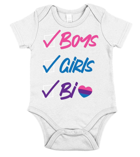 Bisexual Bi Pride Flag Boys Girls Short Sleeve Baby One-Piece