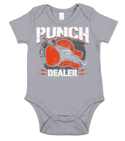 Boxing Gloves Vintage Punch Dealer Short Sleeve Baby One-Piece