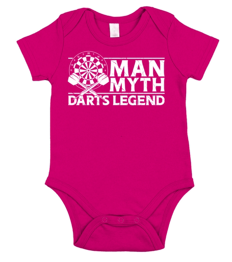 Darts Board Dad Father Vintage Short Sleeve Baby One-Piece