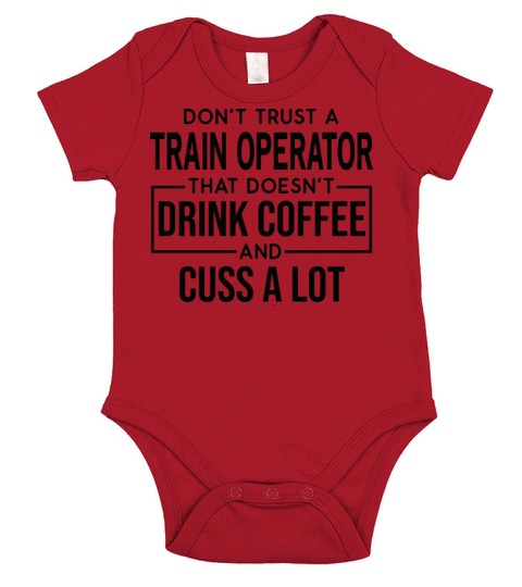 Funny Train Operator Cuss A Lot Short Sleeve Baby One-Piece