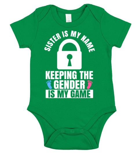 Gender Reveal Quote for a Keeper of the Gender Short Sleeve Baby One-Piece