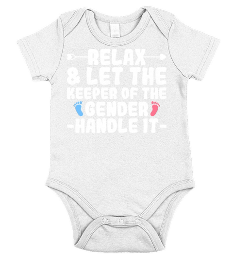 Gender Reveal Quote for a Keeper of the Gender Short Sleeve Baby One-Piece