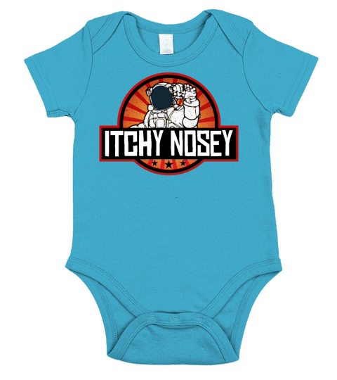 Itchy Nosey Short Sleeve Baby One-Piece