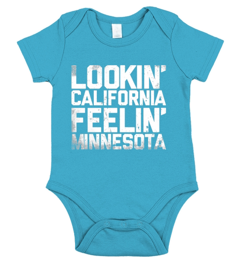 Looking California Feeling Minnesota Short Sleeve Baby One-Piece