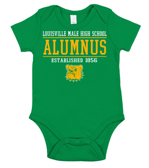 Louisville High School Male  Alumnus Short Sleeve Baby One-Piece