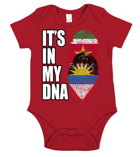 Surinamese And Antiguan Vintage Heritage DNA Flag Short Sleeve Baby One-Piece
