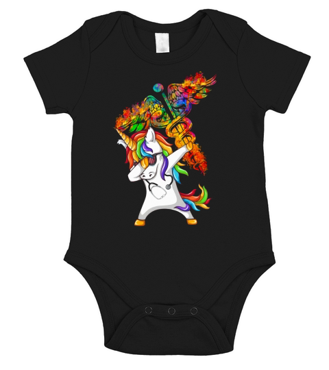 Unicorn Dabbing Nurse Shirt Short Sleeve Baby One-Piece