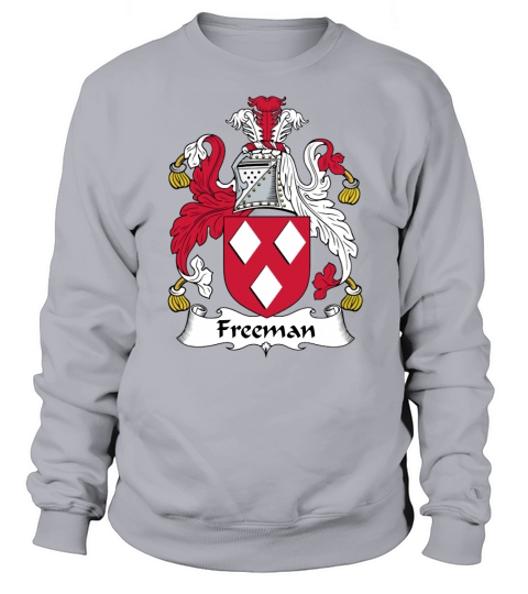 Freeman Family Crest / Coat of Arms British Family Crests Sweatshirt Unisex