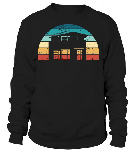 Retro Architecture Sunset Vintage architect Sweatshirt Unisex