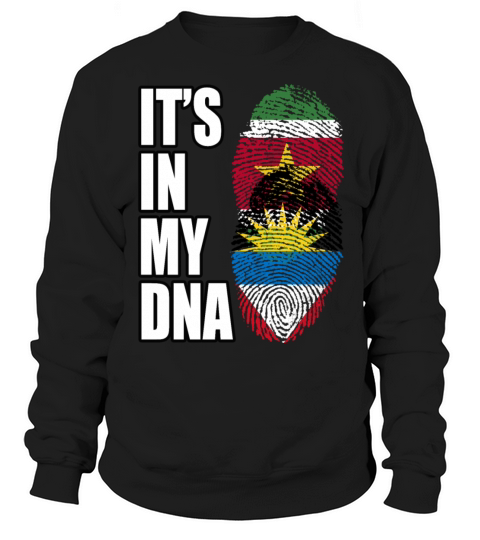 Surinamese And Antiguan Vintage Heritage DNA Flag Sweatshirt Unisex
