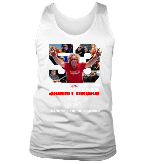 53 Years Of Sammy Hagar 1967 2020 signature shirt Tank Top Unisex