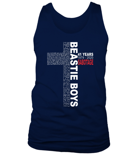 Cross Beastie Boys 41 years 1979-2020 Sabotage shirt Tank Top Unisex