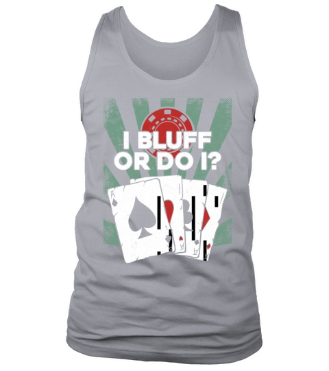 Poker Cards Vintage Retro I Bluff Tank Top Unisex