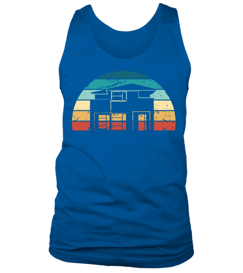 Retro Architecture Sunset Vintage architect Tank Top Unisex