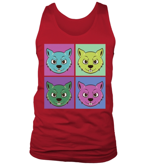 Squirrel Acorn Retro Vintage Tank Top Unisex