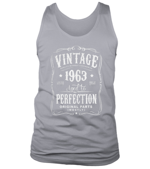 Vintage Made In 1963 Birthday Gift T-Shirt (ML) Tank Top Unisex