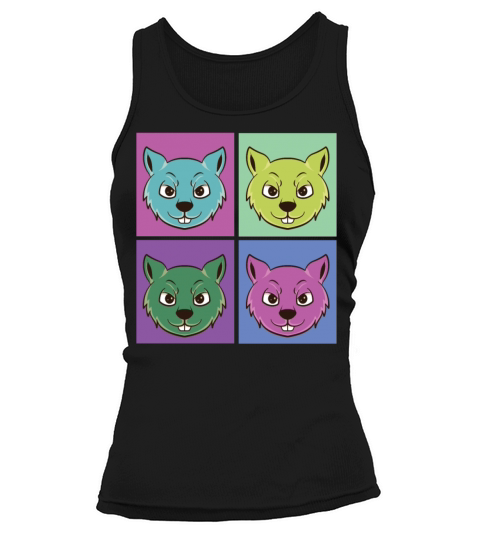 Squirrel Acorn Retro Vintage Tank top Woman