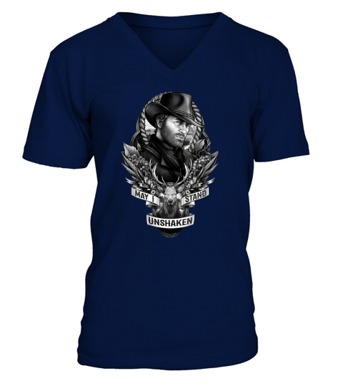 Arthur Morgan May i stand unshaken V-Neck T-shirt