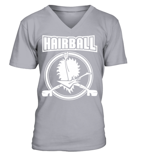 hairball band guitar Logo V-Neck T-shirt