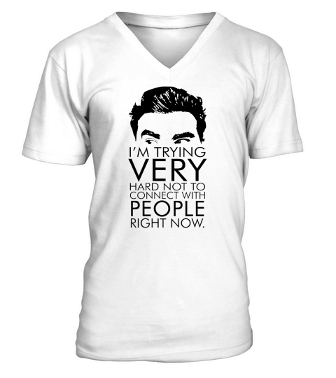 I’m trying very hard not to connect with people right now V-Neck T-shirt