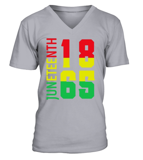 Juneteenth 1865 Afrocentric independence freedom V-Neck T-shirt