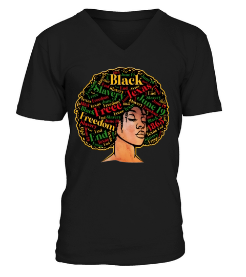 Juneteenth Melanin Black Pride - African American V-Neck T-shirt