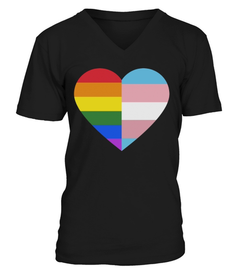 LGBT Transgender Pride V-Neck T-shirt