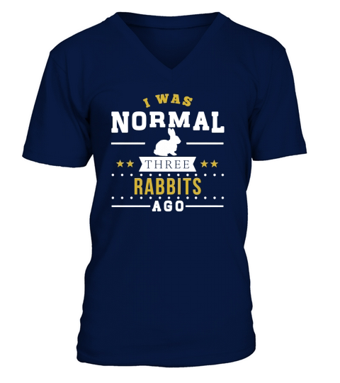 Normal Three Rabbits Ago T-Shirts201718100450 V-Neck T-shirt