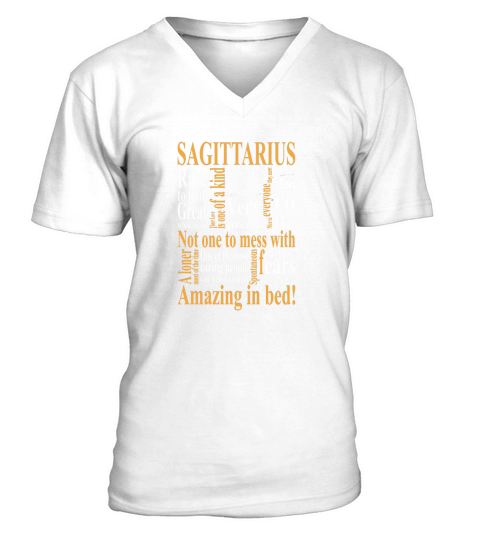 Sagittarius Amazing In Bed  Mens TShirt V-Neck T-shirt