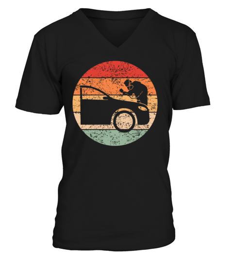 Vehicle Painter Profession Training Retro Gift V-Neck T-shirt