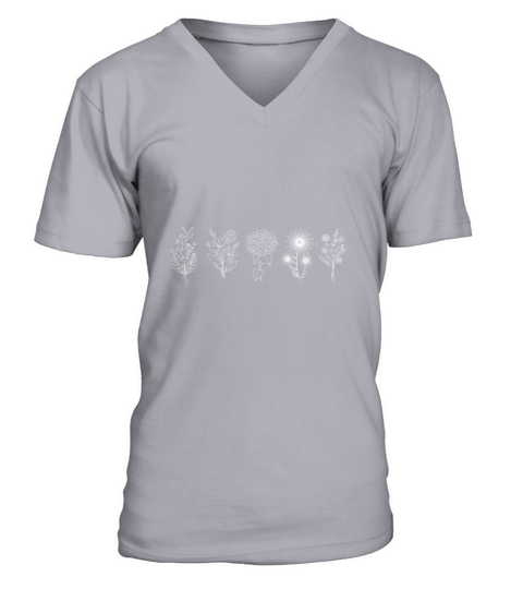Wild flower V-Neck T-shirt