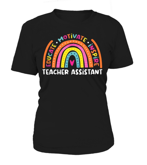 Educate Motivate Inspire Teacher Assistant Boho Women's T-Shirt