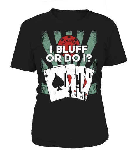 Poker Cards Vintage Retro I Bluff Women's T-Shirt