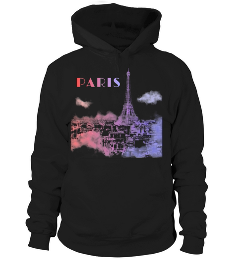 Paris Skyline City Travel Eifel Tower France Hoodie Unisex