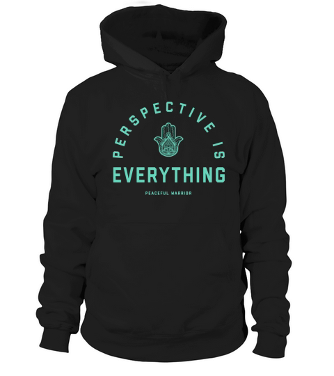 Perspective Is Everything Hamsa Teal Collegiate T-Shirt Hoodie Unisex