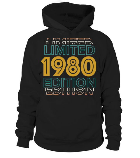 Retro Vintage 1980 Limited Edition 42th Birthday Hoodie Unisex
