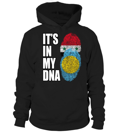 Syrian And Palauan Vintage Heritage DNA Flag Hoodie Unisex