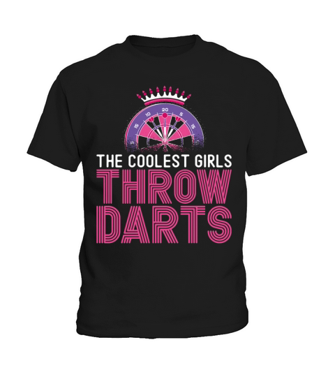 Darts Board Girl Vintage The Kids T-Shirt