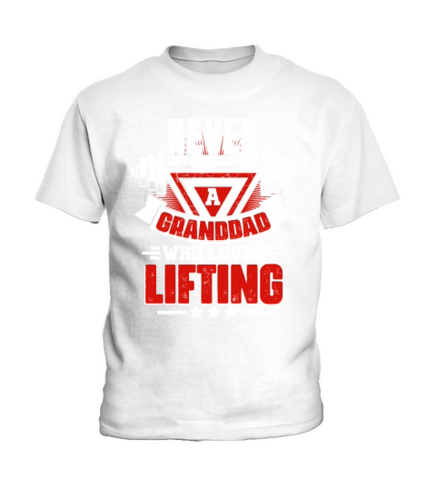 er Underestimate Granddad Funny Gym Workout Fitnes Kids T-Shirt