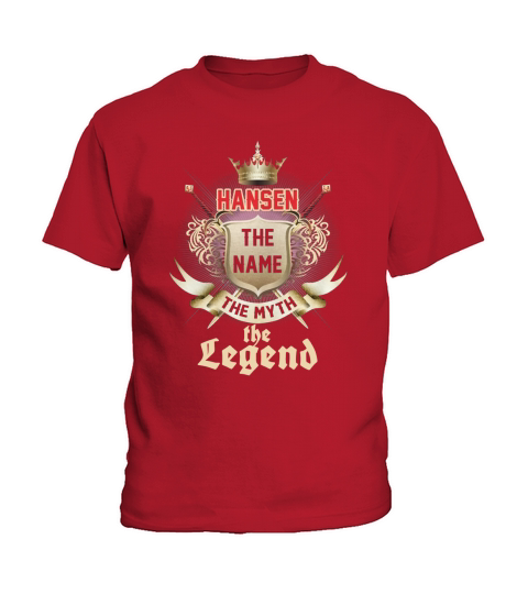 HANSEN the name myth legend tee shirts Kids T-Shirt