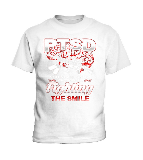 PTSD You Never Know What We Are Fighting Underneath The Smile - Coffee Mug (colored) Kids T-Shirt