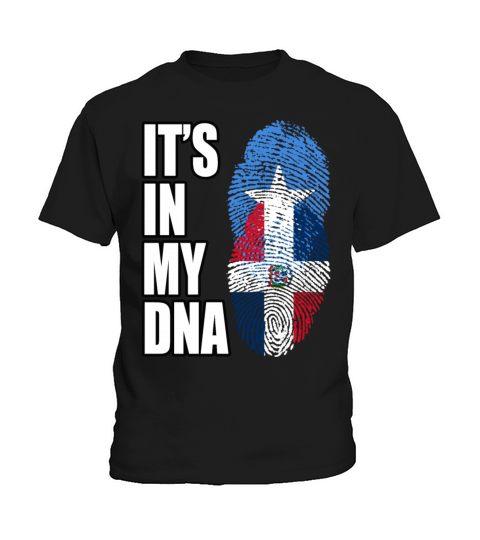 Somali And Dominican Vintage Heritage DNA Flag Kids T-Shirt